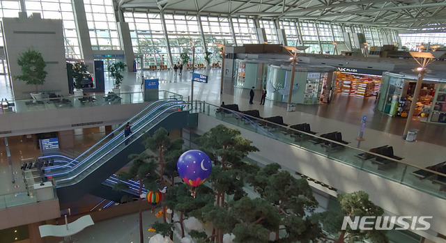 ▲ 인천공항 제1여객터미널 출국장이 한산한 모습이다. ⓒ뉴시스