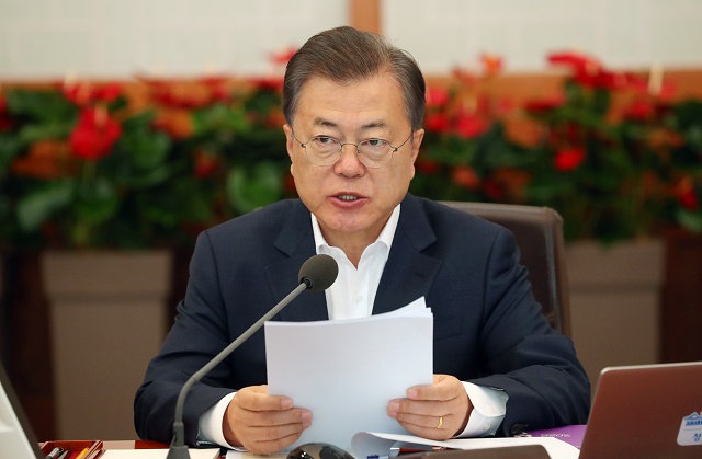 ▲ 문재인 대통령이 28일 청와대에서 열린 국무회의에 참석해 발언하고 있다. ⓒ뉴시스