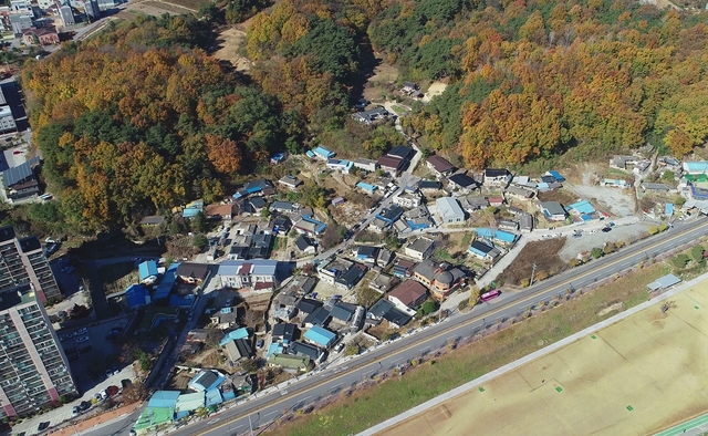 ▲ 영주시 지적재조사 대상지구 중 한절마지구 전경.ⓒ영주시