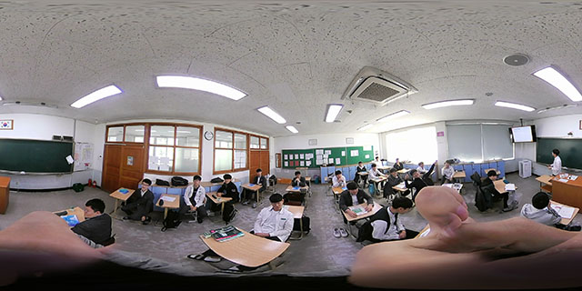 ▲ 경북교육청은 경북형 과학중점학교를 11개교로 확대 운영한다. 사진은 지난해 포항고 360도 카메라 수업활용.ⓒ경북교육청