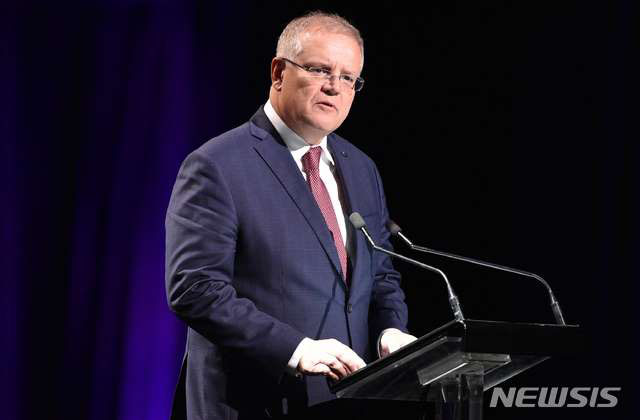 ▲ 스콧 모리슨 호주 총리. ⓒ뉴시스 AP. 무단전재 및 재배포 금지.