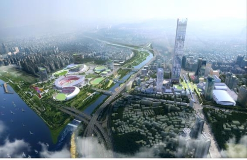 ▲ 현대차그룹이 추진 중인 서울 삼성동 GBC 조감도. ⓒ서울시