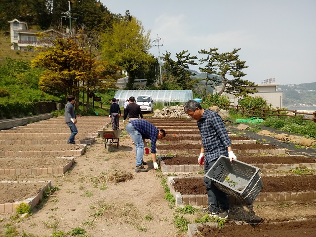 ▲ 울릉군은 슬로푸드를 주제로 하는 원예활동 프로그램인 ‘어린이농부학교’를 운영한다.ⓒ울릉군