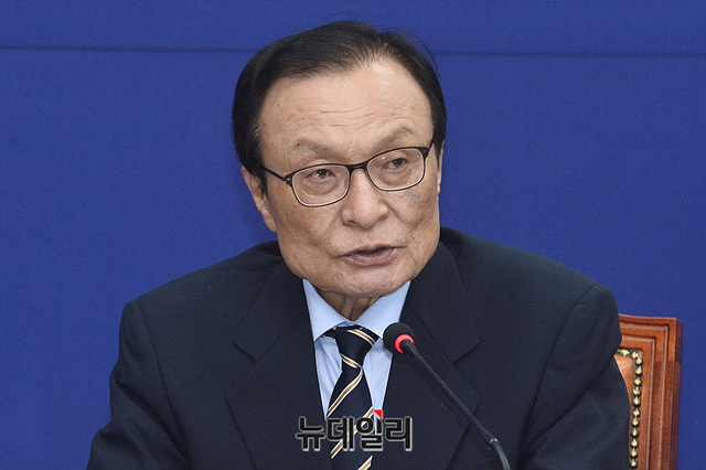 ▲ 이해찬(사진) 민주당 대표가 12일 국회에서 열린 3차 중앙위원회에서 