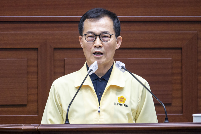 ▲ 김성진 의원(미래통합당, 안동)은 12일 제315회 경상북도의회 임시회 제3차 본회의 5분 자유발언을 통해 안동산불 명품복구대책 마련 필요성을 주장했다.ⓒ경북도의회