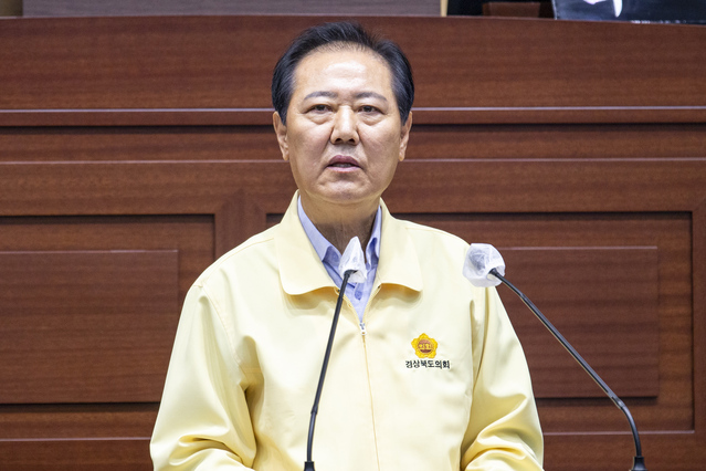 ▲ 남진복 의원(울릉, 미래통합당)은 12일 제315회 임시회 제3차 본회의 5분 자유발언에서 신조 여객선 공모사업에 울릉군민의 의견이 충분히 반영될 수 있도록 경북도 차원의 지원을 촉구했다.ⓒ경북도의회