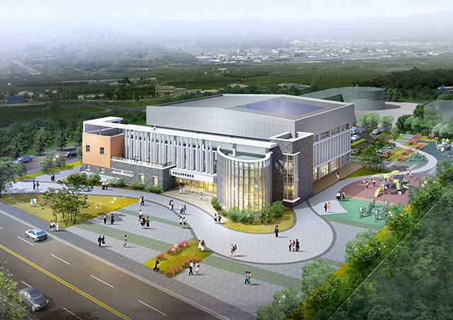 ▲ 용상동 다목적회관 조감도.ⓒ안동시