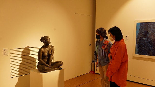 ▲ 솔거미술관에서 경주 원로작가 14인 초대전을 하고 있다.ⓒ경주엑스포