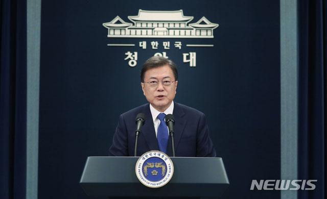 ▲ 지난 10일 취임 3주년 기념연설을 하는 문재인 대통령. ⓒ뉴시스. 무단전재 및 재배포 금지.