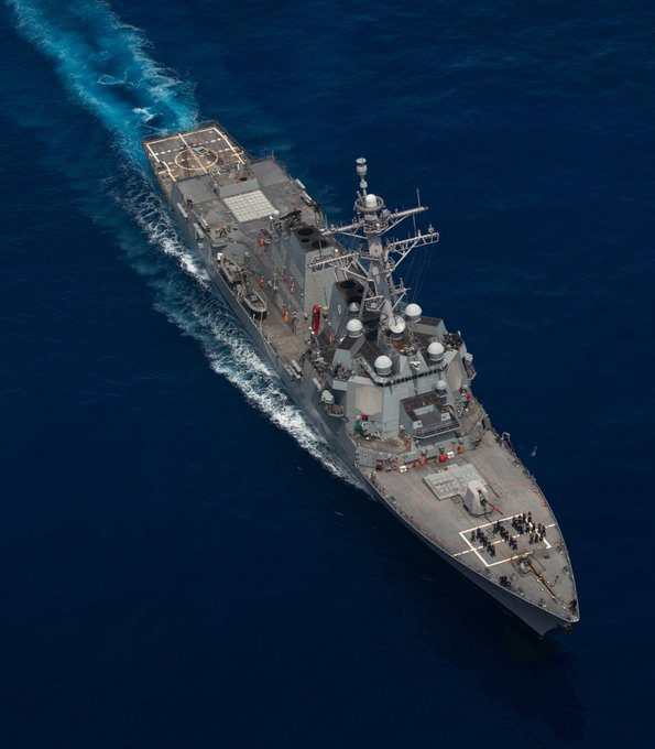 ▲ 미국 태평양함대가 지난 15일(현지시각) 트위터에 올린 '라파엘 페랄타함' 사진.ⓒ트위터 캡처