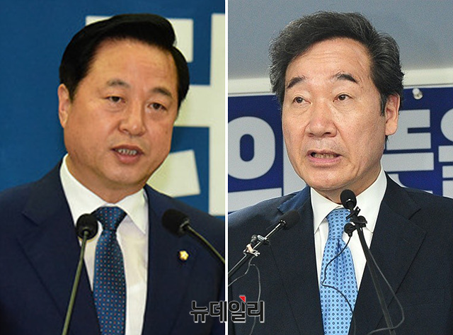 ▲ 더불어민주당 차기 유력 당권주자로 분류되는 김두관 의원(왼쪽)과 이낙연 코로나19국난극복위원장이 윤미향 민주당 당선인을 두고 다른 의견을 표출했다. ⓒ박성원 기자