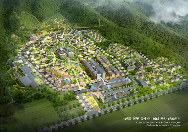 ▲ 한국전통공예촌 조감도.ⓒ청주시
