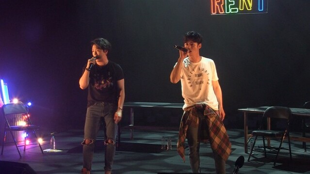 ▲ 뮤지컬 '렌트' 라이브 방송현장.ⓒ인터파크