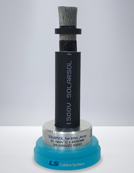 ▲ LS전선의 태양광 직류(DC) 배전 케이블. ⓒLS