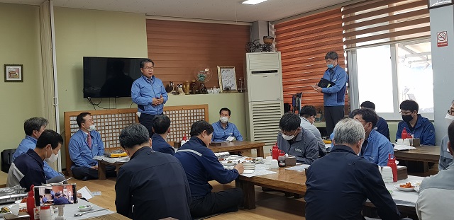 ▲ 이종호 본부장은 ‘한울본부-상주 협력회사 간 청렴·상생협력 간담회’를 개최했다.ⓒ한울본부