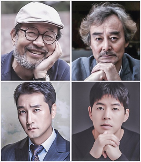 ▲ (윗줄 왼쪽부터 시계방향) 신구, 남명렬, 이상윤, 이석준.ⓒ파크컴퍼니