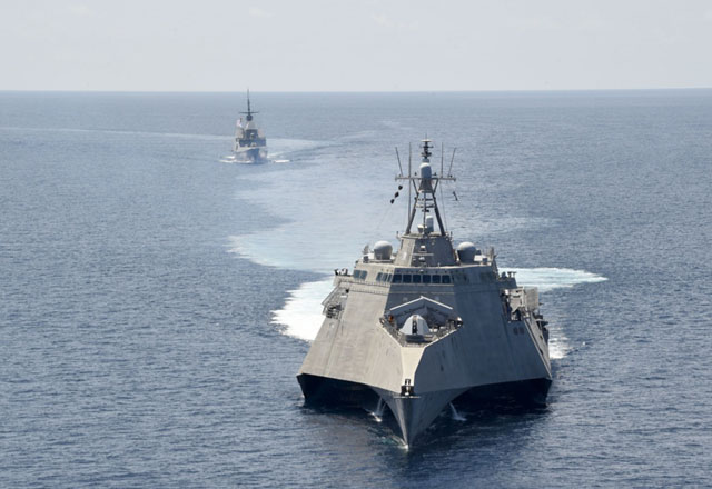 ▲ 미해군 연안전투함(LCS) 가브리엘 기포드 함. ⓒ인도·태평양 사령부 공개사진.