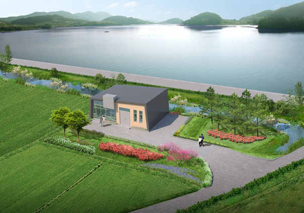 ▲ 여수시 소라면에 조성되는 달천 하수처리시설 조감도. ⓒ 롯데건설