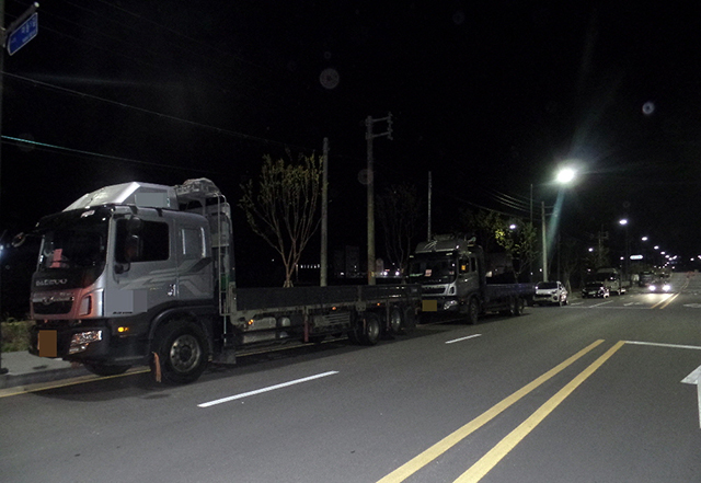 ▲ 안동시는 화물자동차 불법 밤샘 주차를 집중단속한다.ⓒ안동시