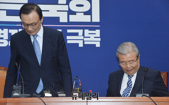 ▲ 3일 오전 국회에서 이해찬 더불어민주당 대표를 예방한 김종인 미래통합당 비대위원장ⓒ박성원 사진기자