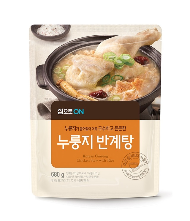 ▲ 청정원 집으로ON 누룽지 반계탕ⓒ대상