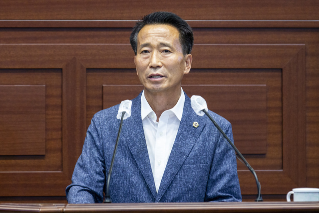 ▲ 경상북도의회 김상조 의원(미래통합당, 구미)은 구미국가1산업단지 조성과 산업단지를 떠나는 기업의 공장부지 고가 매각, 일반산업단지 근로자 복지시설 설치를 촉구했다.ⓒ경북도의회