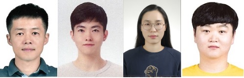▲ 좌측부터 DGIST 최정현, 노현철, 주빛나, 정민석 박사과정생.ⓒDGIST