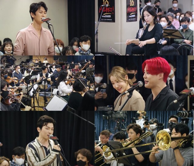 ▲ 뮤지컬 '모차르트!' 시츠프로브 현장.ⓒEMK뮤지컬컴퍼니