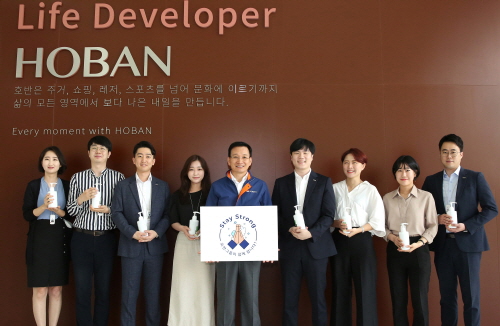 ▲ 김상열 회장 스테이 스트롱 참여 모습. ⓒ 호반그룹