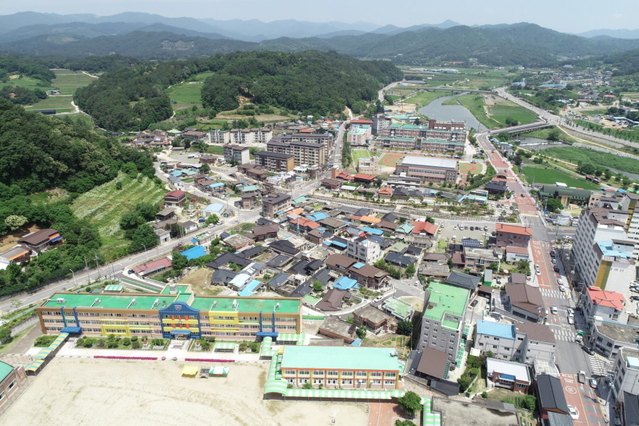 ▲ 드론으로 촬영한 장면.ⓒ예천군