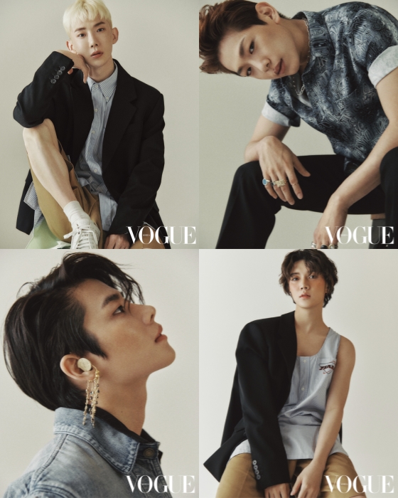 ▲ 조권·신주협·MJ·렌, 패션지 보그 7월호 화보.ⓒ보그 코리아
