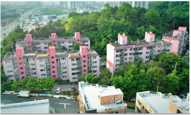 ▲ 경기도 오산시 소재 영산그린맨션 사업장. ⓒ 신동아건설