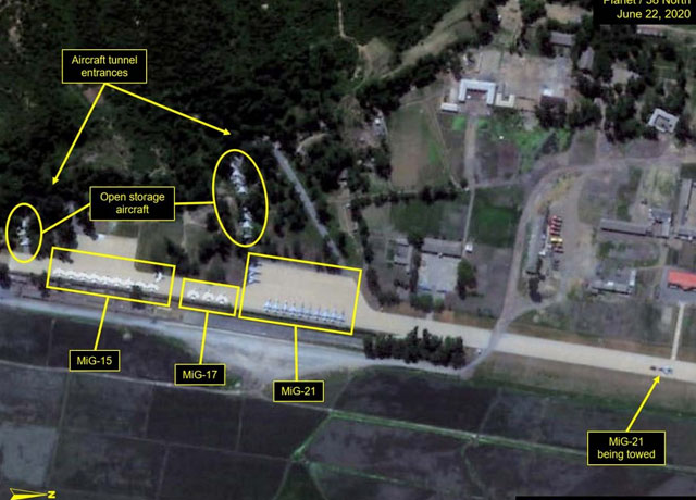 ▲ 지난 22일(미국 현지시간) 북한 강원도 원산갈마 국제공항을 촬영한 위성사진. ⓒ38노스 화면캡쳐.