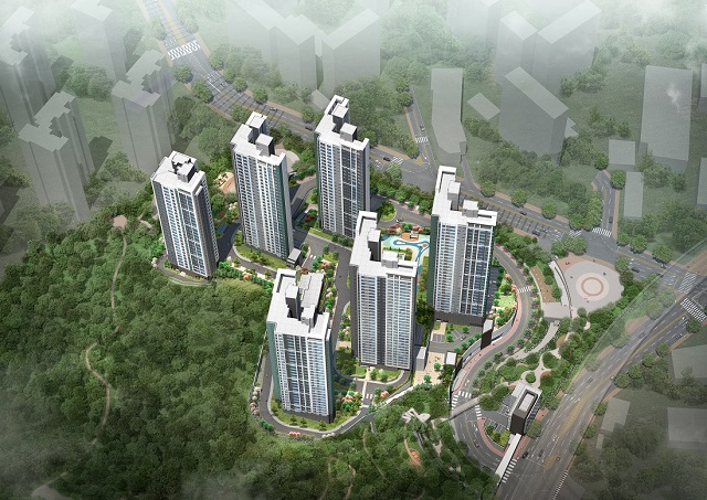 ▲ 경기도 용인시 기흥구 영덕동 산111-1번지 '기흥 푸르지오 포레피스' 조감도.ⓒ대우건설