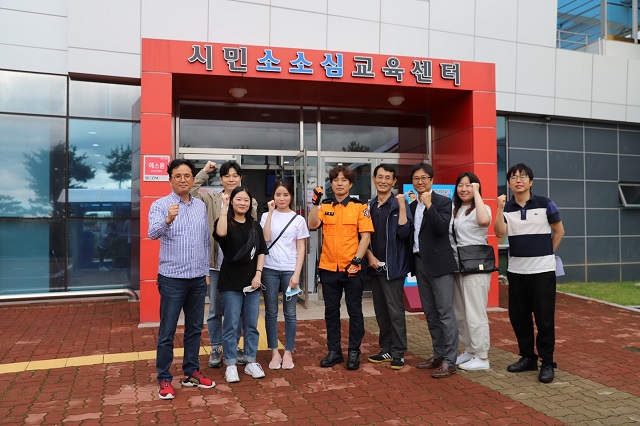 ▲ 독도재단은 전 직원 위기대응관리·생활응급교육을 실시했다.ⓒ독도재단