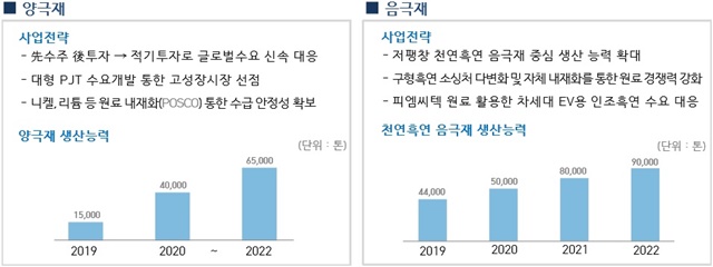 ▲ 포스코케미칼의 에너지 소재 부문 사업전략. ⓒ포스코케미칼