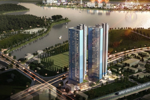 ▲ 강원도 춘천시 근화동 주택정비사업 투시도. ⓒ 신동아건설