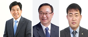 ▲ 연풍희 증평군의회·김성우 진천군의회·최양락 음성군의회 신임의장. 왼쪽부터.ⓒ증평·진천·음성군의회 제공