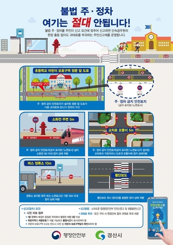 ▲ 경산시는 정부시책에 따라 전국적으로 실시되고 있는 ‘불법 주정차 주민신고제’에 대해 지난 6월 29일부터 어린이보호구역 불법 주정차에 대해 확대 시행중이다.ⓒ경산시