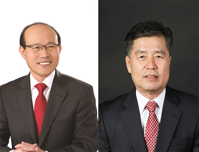 ▲ 청송군의회는 후반기 의장에 이광호 의원(왼쪽), 부의장에 심상휴 의원을 선출했다.ⓒ청송군