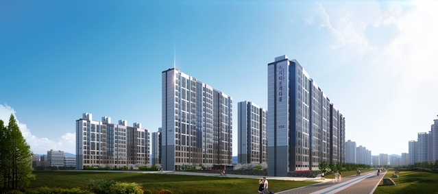 ▲ 대구 안심 2차 시티프라디움 투시도.ⓒ시티건설