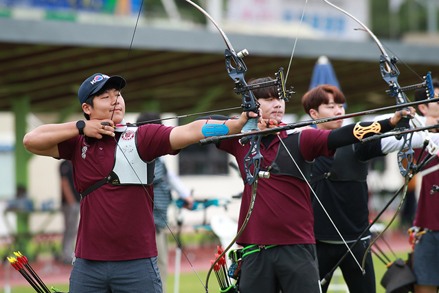 ▲ 예천군은 진호국제양궁장에서 3일부터 8일까지 6일간 대한양궁협회 주최로 ‘올림픽제패기념 제37회 회장기 전국 대학‧실업 양궁대회’를 개최한다.ⓒ예천군