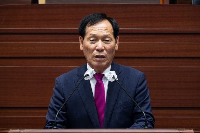 ▲ 신임의장에 선출된 고우현 의원.ⓒ경북도의회