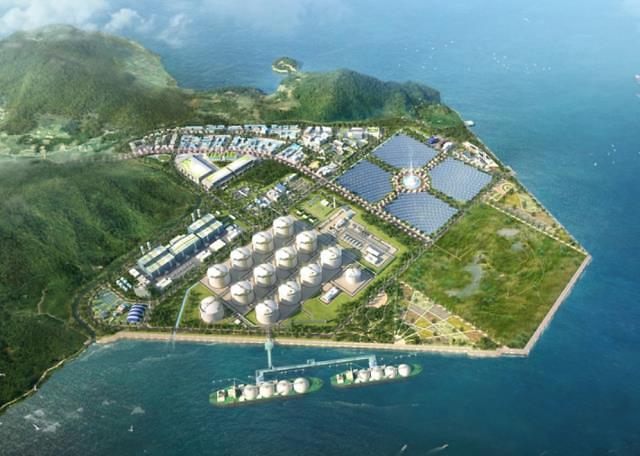 ▲ 동북아 LNG 허브 터미널 조감도. ⓒ한양