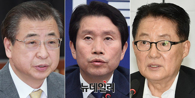 ▲ 청와대가 3일 오후 내정한 서훈 청와대 국가안보실장(왼쪽부터), 이인영 통일부 장관, 박지원 국가정보원장.ⓒ박성원 기자