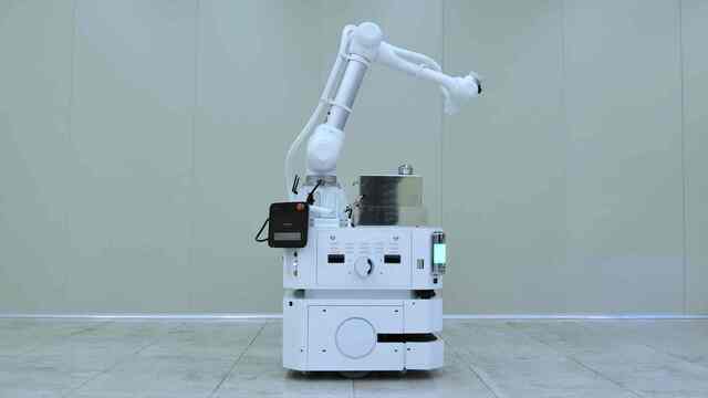 ▲ 두산로보틱스 이동식 협동로봇 사진.ⓒ대구시