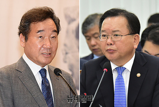 ▲ 더불어민주당 이낙연(왼쪽) 의원과 김부겸(오른쪽) 전 의원. ⓒ박성원 기자