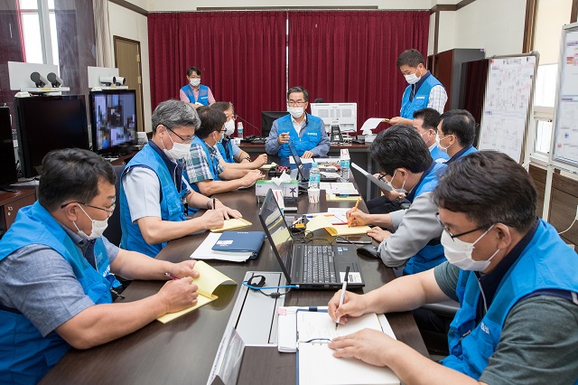 ▲ 한울원자력본부는 한울6호기 방사능방재 불시 전체훈련을 실시했다.ⓒ한울본부