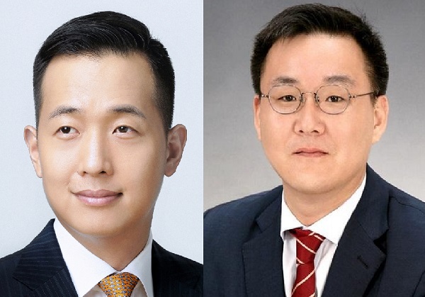 ▲ 김동관 한화솔루션 부사장(왼쪽)과 김남호 DB그룹 회장. ⓒ각사