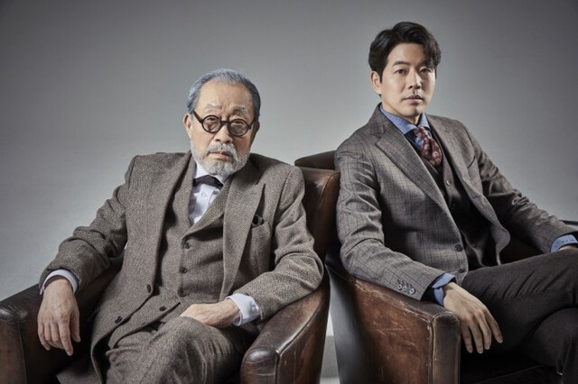 ▲ 연극 '라스트 세션' 신구·이상윤 페어컷.ⓒ파크컴퍼니